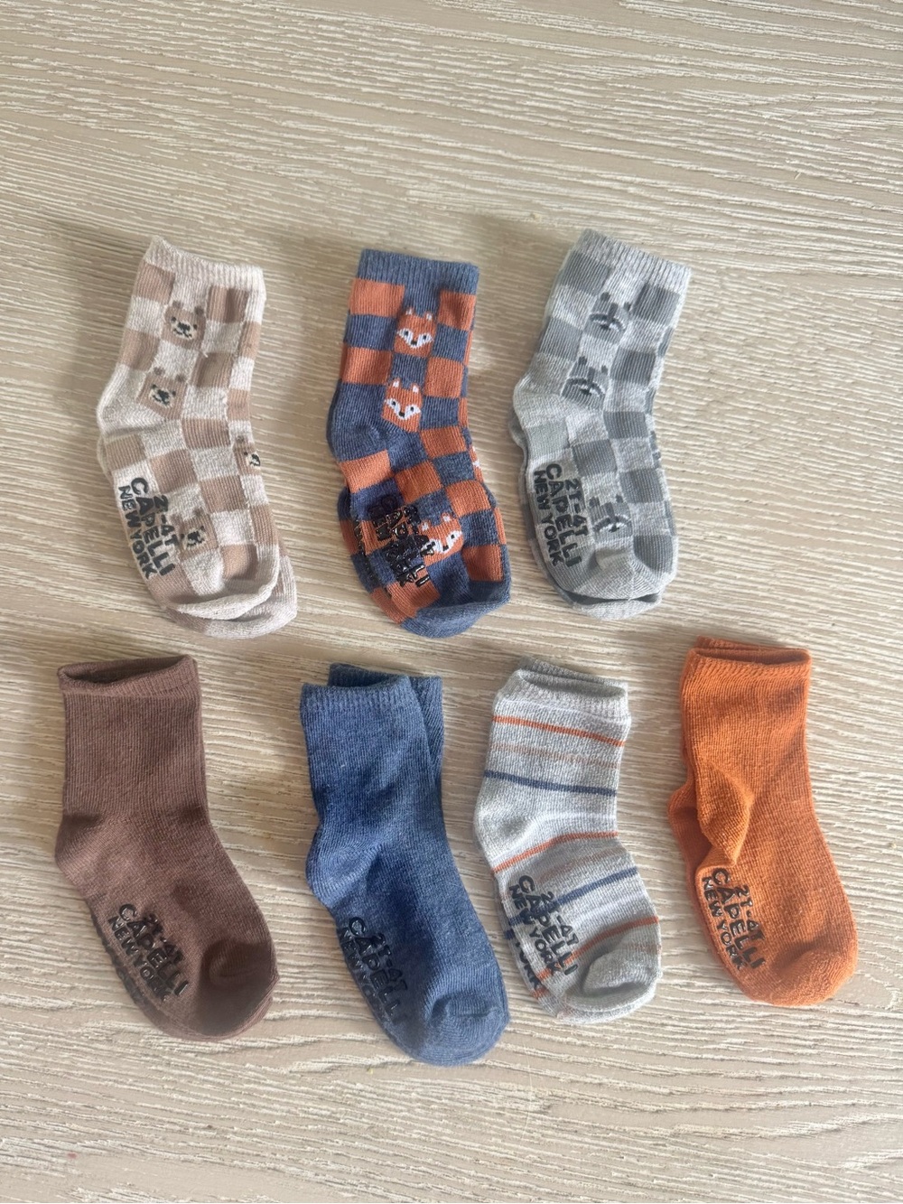 Capelli of New York Toddler socks, 7 pairs 2T-4T